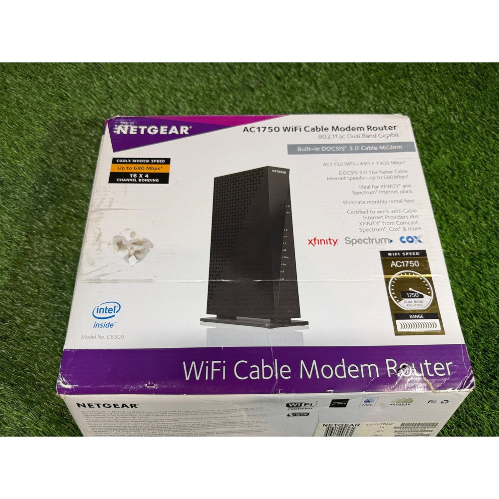 NETGEAR AC1750 WiFi Cable Modem Router DOCSIS 3.0 GB Dual Band Nighthawk C7000